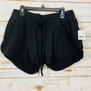 Motherhood solid black lace waist shorts size S NWT